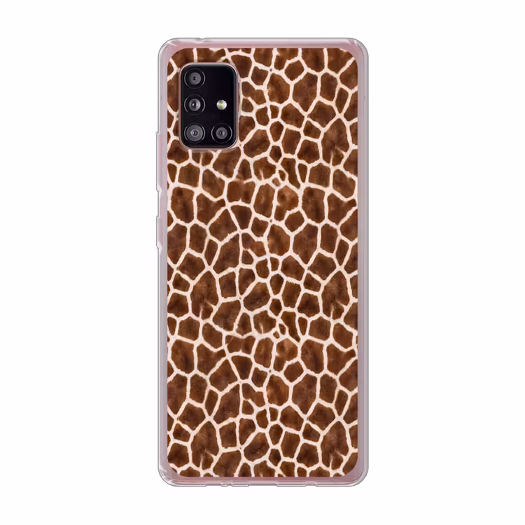 Giraf - Vacht - Klassiek - Bruin Telefoonhoesje Samsung Galaxy A51 5G klein -3d