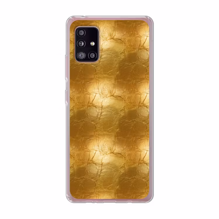 Bladgoud - Vintage - Textuur - Warm Goud Telefoonhoesje Samsung Galaxy A51 5G klein 373 -3d