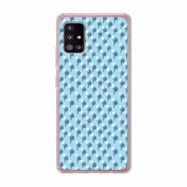 Golf - Ballen - Blauw Telefoonhoesje Samsung Galaxy A51 5G klein 373 -3d