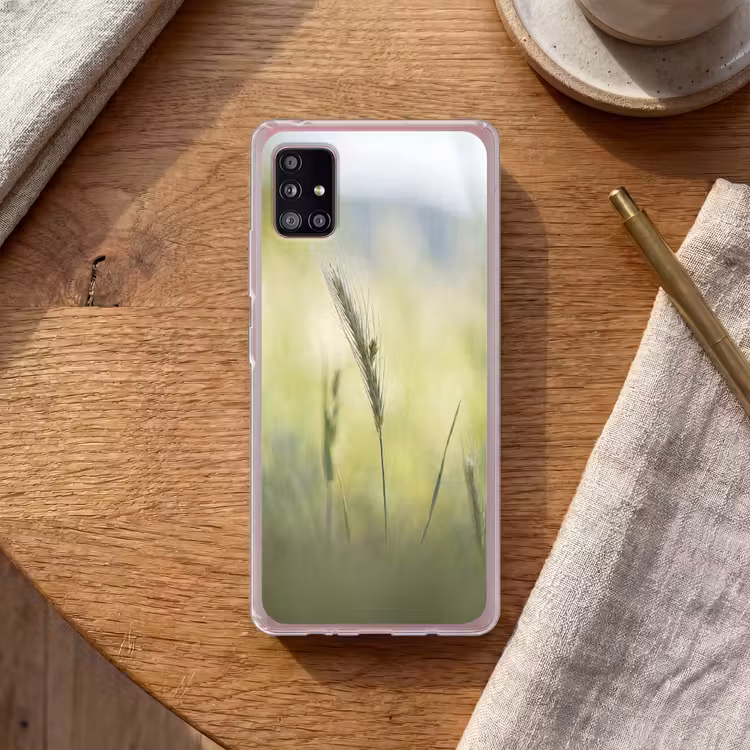 Graan - Aar - Natuur - Groen - Detail Telefoonhoesje Samsung Galaxy A51 5G klein -sfeer1