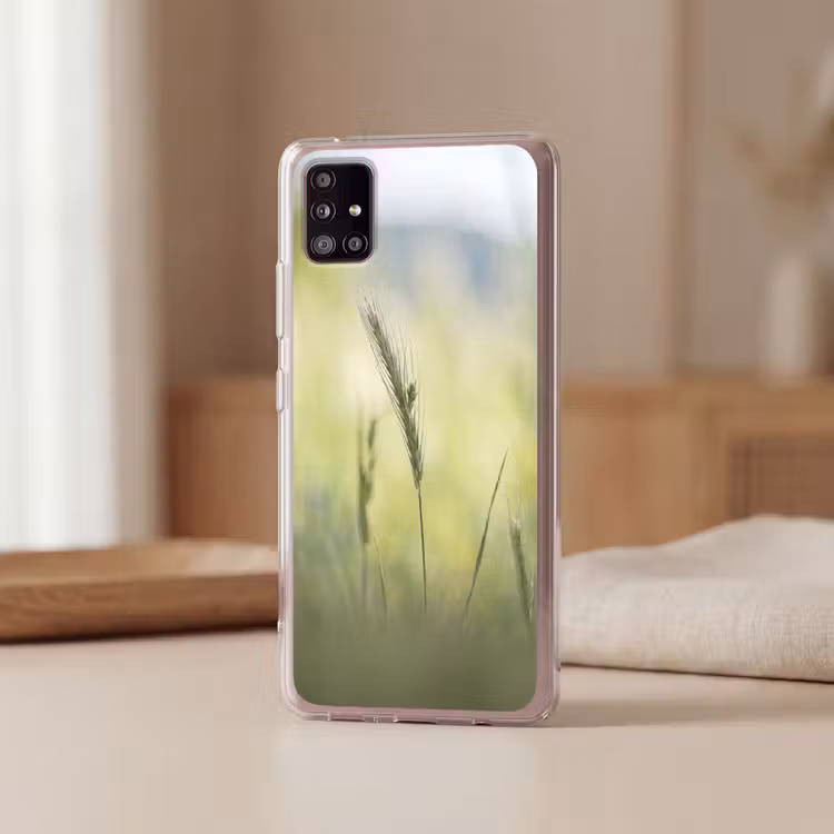 Graan - Aar - Natuur - Groen - Detail Telefoonhoesje Samsung Galaxy A51 5G klein -sfeer2