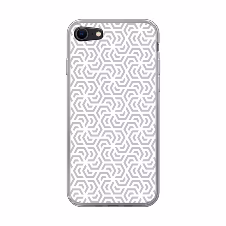 Grafisch - Patroon - Modern - Hexagon Telefoonhoesje iPhone 7 klein 341 -3d