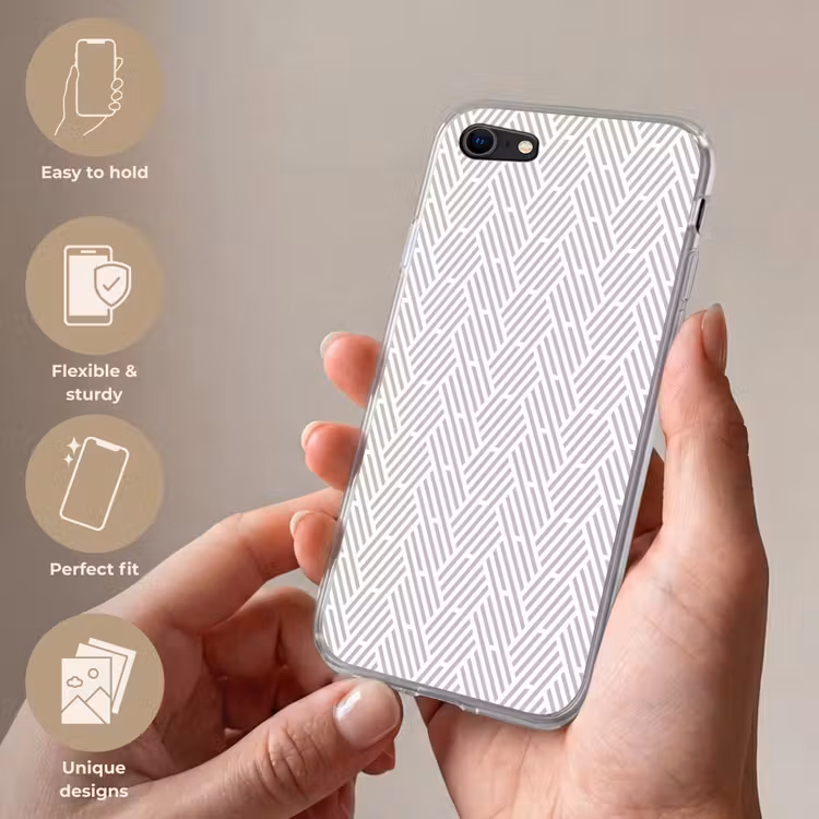 Grafisch - Patroon - Modern - Strepen Telefoonhoesje iPhone 7 klein 341 -sfeer3_EN