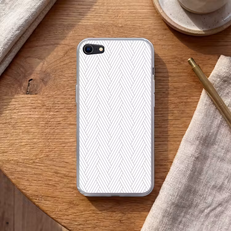 Grafisch - Patroon - Modern - Geweven Telefoonhoesje iPhone 7 klein 341 -sfeer1