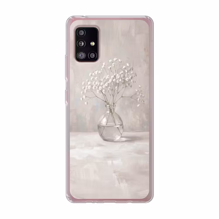 Gipskruid - Vaas - Wit Telefoonhoesje Samsung Galaxy A51 5G klein -3d