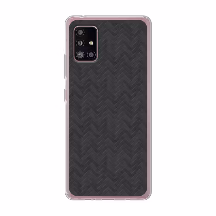 Visgraat - Wandtegel - Donkergrijs Telefoonhoesje Samsung Galaxy A51 5G klein 373 -3d