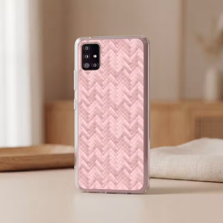 Visgraat - Wandtegel - Lichtroze Telefoonhoesje Samsung Galaxy A51 5G klein 373 -sfeer2
