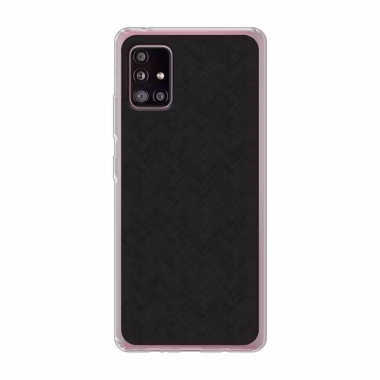 Visgraat - Wandtegel - Mat - Zwart Telefoonhoesje Samsung Galaxy A51 5G klein 373 -3d
