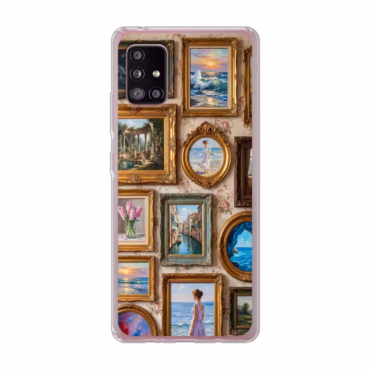 Interieur - Kunst - Collectie - Klassiek - Goud Telefoonhoesje Samsung Galaxy A51 5G klein -3d