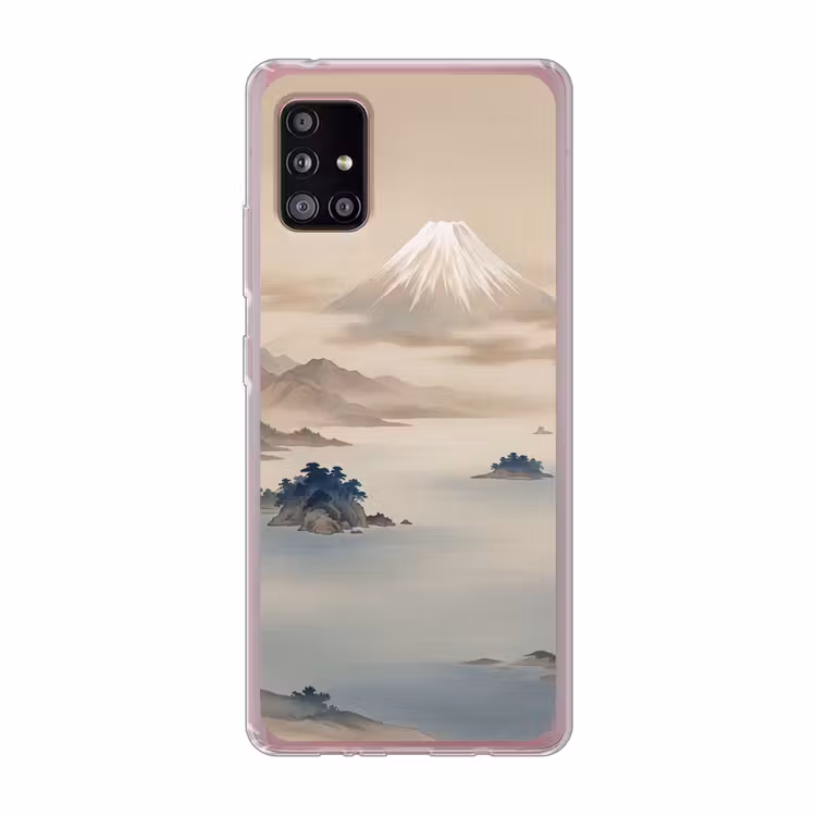 Japans - Landschap - Beige Telefoonhoesje Samsung Galaxy A51 5G klein -3d