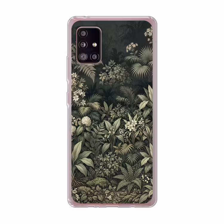 Jungle - Bladeren - Botanisch - Groen Telefoonhoesje Samsung Galaxy A51 5G klein -3d