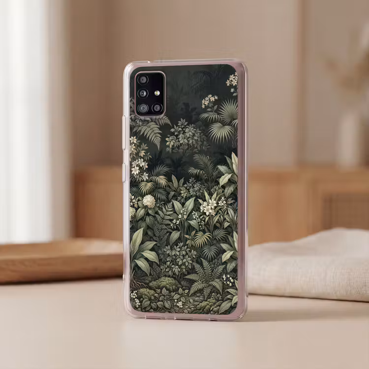 Jungle - Bladeren - Botanisch - Groen Telefoonhoesje Samsung Galaxy A51 5G klein -sfeer2