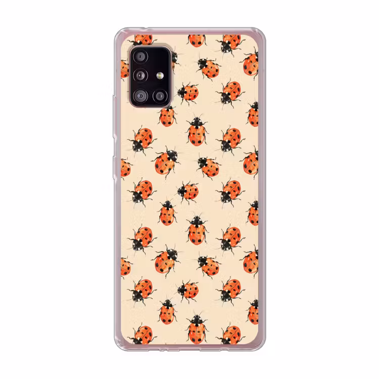 Lieveheersbeestjes - Patroon - Rood Telefoonhoesje Samsung Galaxy A51 5G klein 373 -3d