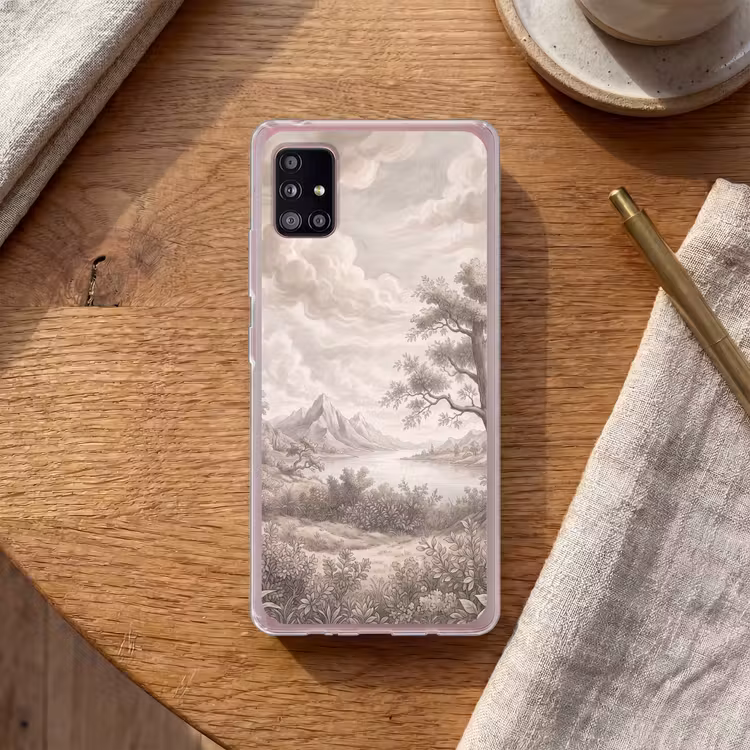 Landschap - Bergen - Meer - Natuur Telefoonhoesje Samsung Galaxy A51 5G klein -sfeer1