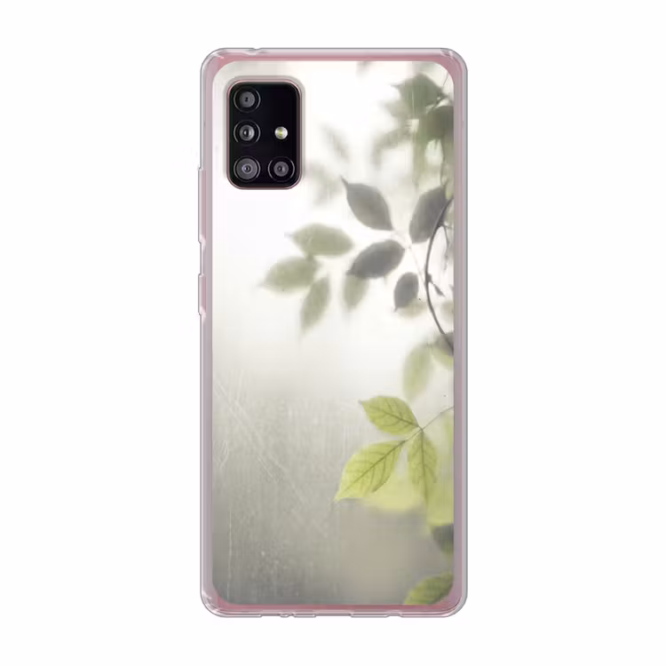 Blad - Schaduw - Natuur - Abstract - Groen Telefoonhoesje Samsung Galaxy A51 5G klein -3d