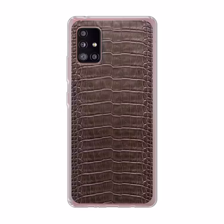 Leer - Krokodil - Mat Telefoonhoesje Samsung Galaxy A51 5G klein -3d