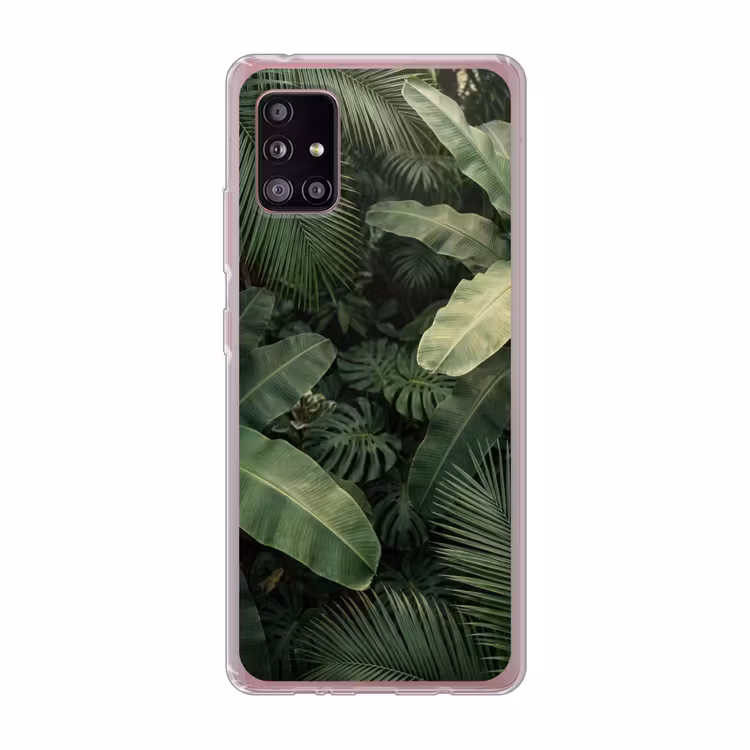 Bladeren - Groen - Tropisch - Natuur Telefoonhoesje Samsung Galaxy A51 5G klein -3d