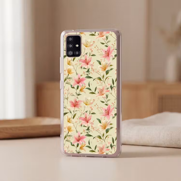 Lelies - Sereen - Kleurrijk Telefoonhoesje Samsung Galaxy A51 5G klein 373 -sfeer2