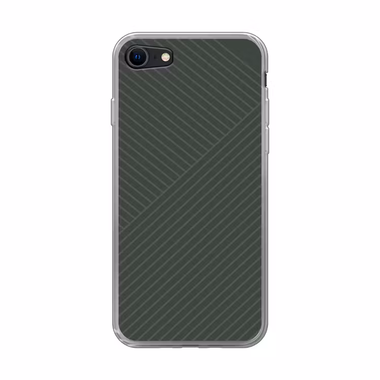 Lijnen - Abstract - Groen - Minimalistisch Telefoonhoesje iPhone 7 klein -3d