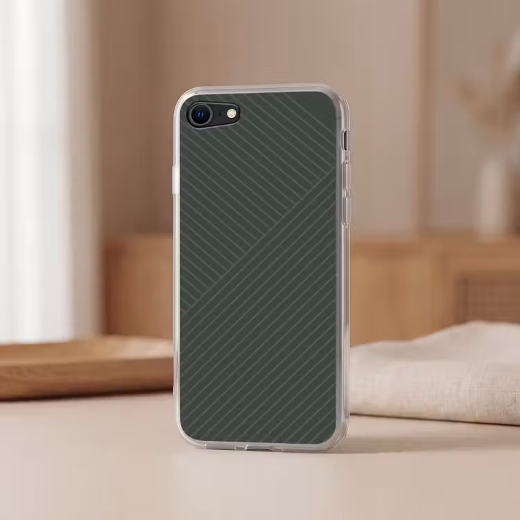 Lijnen - Abstract - Groen - Minimalistisch Telefoonhoesje iPhone 7 klein -sfeer2