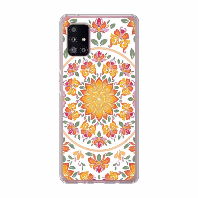 Mandala - Bloemen - Decoratie - Kleurrijk - Abstract Telefoonhoesje Samsung Galaxy A51 5G klein -3d