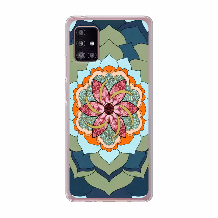 Mandala - Geometrisch - Kunst - Decoratief - Kleurrijk Telefoonhoesje Samsung Galaxy A51 5G klein -3d