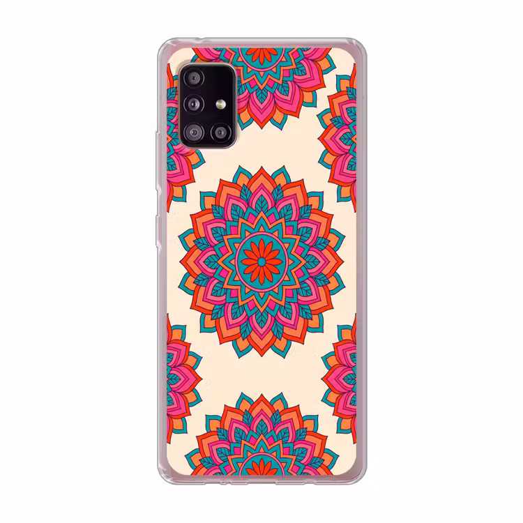 Mandala - Patroon - Abstract - Kleurrijk - Modern Telefoonhoesje Samsung Galaxy A51 5G klein -3d