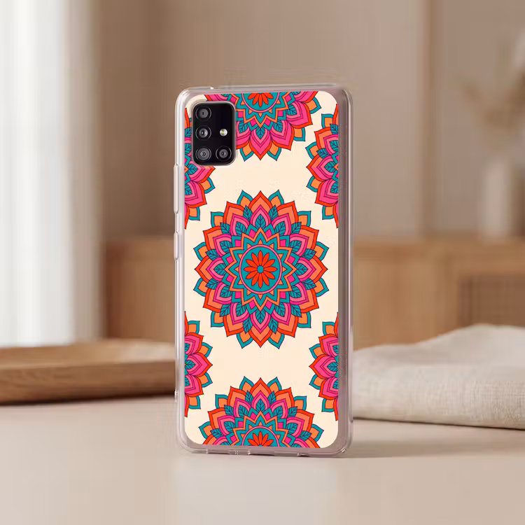 Mandala - Patroon - Abstract - Kleurrijk - Modern Telefoonhoesje Samsung Galaxy A51 5G klein -sfeer2