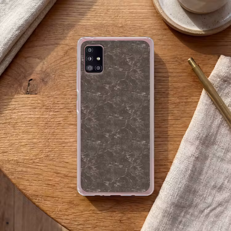 Marmer - Aders - Bruin Telefoonhoesje Samsung Galaxy A51 5G klein 373 -sfeer1