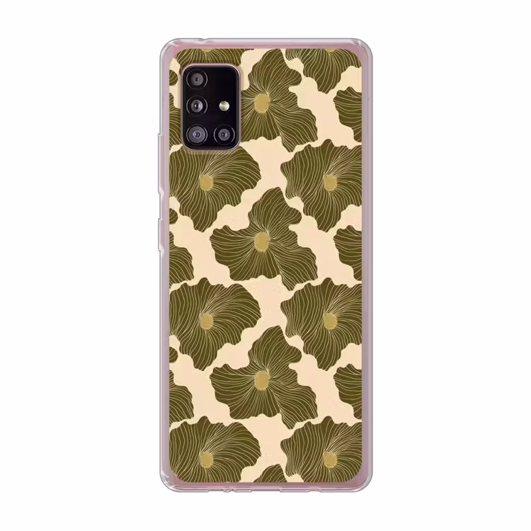 Modern - Abstract - Groen Telefoonhoesje Samsung Galaxy A51 5G klein 373 -3d