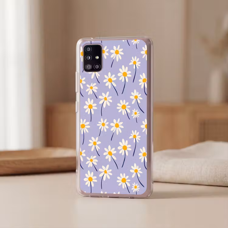 Modern - Madelief - Paars Telefoonhoesje Samsung Galaxy A51 5G klein 373 -sfeer2