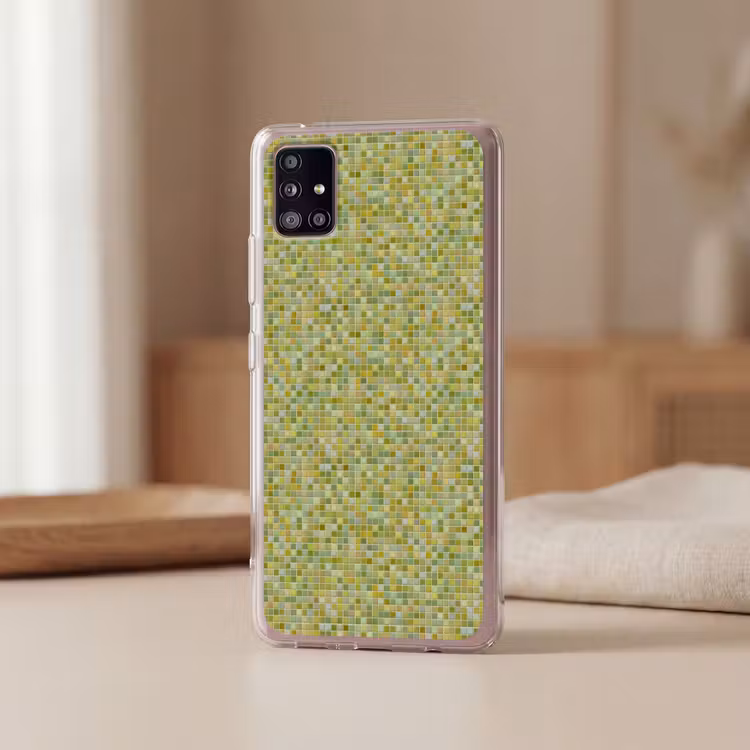 Mozaïek - Patroon - Groen Telefoonhoesje Samsung Galaxy A51 5G klein 373 -sfeer2
