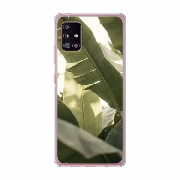 Natuur - Bladeren - Groen - Tropisch - Detail Telefoonhoesje Samsung Galaxy A51 5G klein -3d