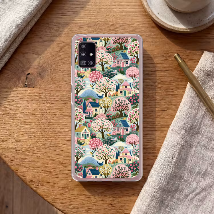 Nostalgisch - Idyllisch - Kleurrijk Telefoonhoesje Samsung Galaxy A51 5G klein 373 -sfeer1