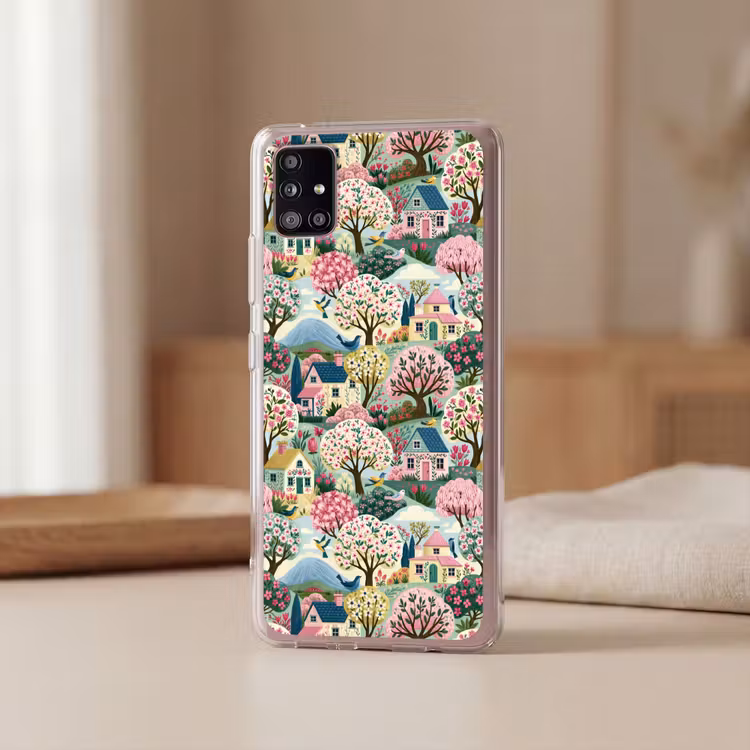 Nostalgisch - Idyllisch - Kleurrijk Telefoonhoesje Samsung Galaxy A51 5G klein 373 -sfeer2