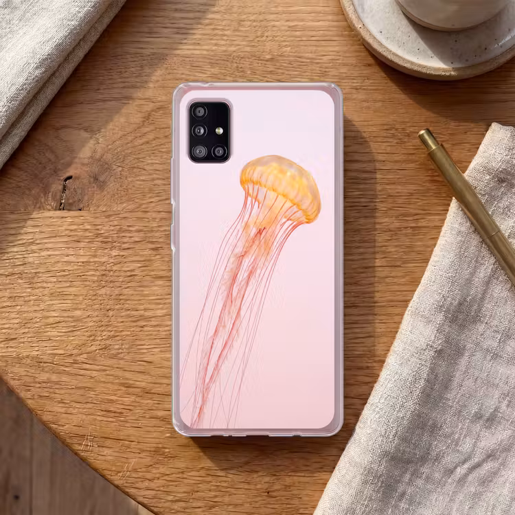 Sierlijk - Kwal - Roze Telefoonhoesje Samsung Galaxy A51 5G klein -sfeer1