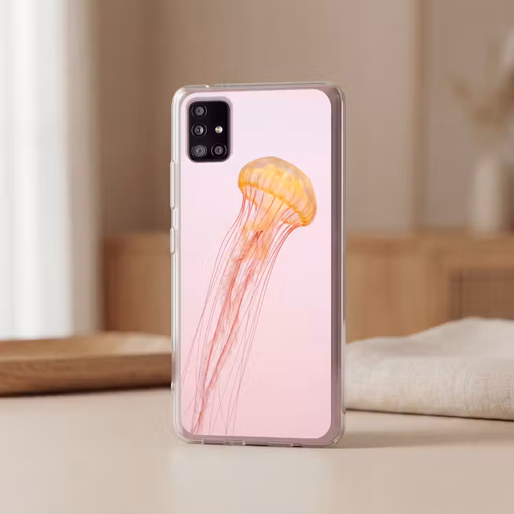 Sierlijk - Kwal - Roze Telefoonhoesje Samsung Galaxy A51 5G klein -sfeer2