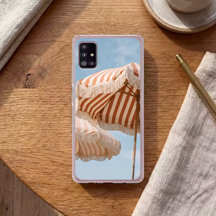 Parasol - Lucht - Rood Telefoonhoesje Samsung Galaxy A51 5G klein -sfeer1