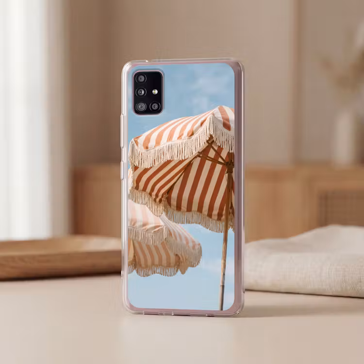 Parasol - Lucht - Rood Telefoonhoesje Samsung Galaxy A51 5G klein -sfeer2