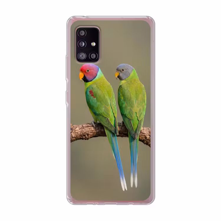 Papagaai - Tak - Natuur - Kleurrijk Telefoonhoesje Samsung Galaxy A51 5G klein -3d