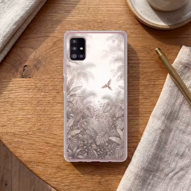 Papagaai - Jungle - Tropisch Telefoonhoesje Samsung Galaxy A51 5G klein -sfeer1