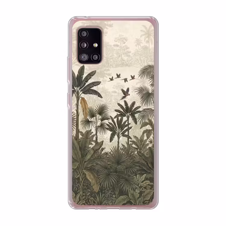 Papagaaien - Jungle - Tropisch - Green Telefoonhoesje Samsung Galaxy A51 5G klein -3d