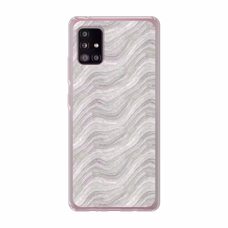 Patroon - Helder - Wit - Grijs Telefoonhoesje Samsung Galaxy A51 5G klein 373 -3d