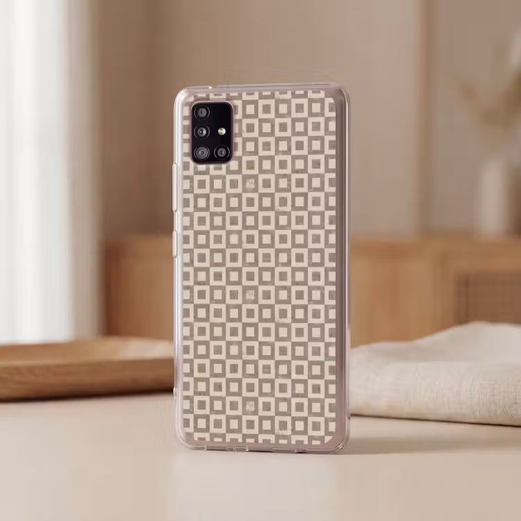 Patroon - Marmer - Beige Telefoonhoesje Samsung Galaxy A51 5G klein 373 -sfeer2