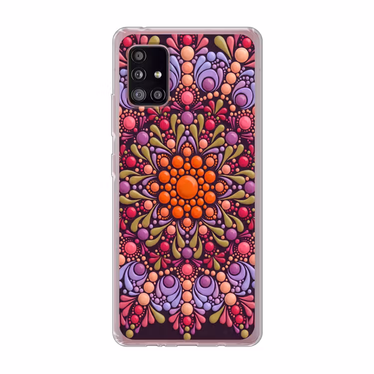Patroon - Stippen - Abstract - Modern - Kleurrijk Telefoonhoesje Samsung Galaxy A51 5G klein -3d