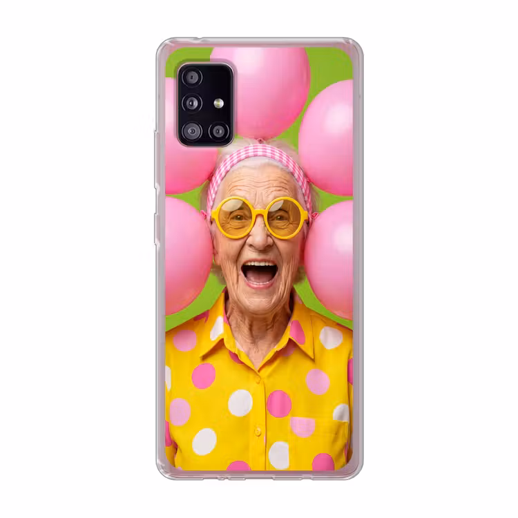 Mens - Ballonnen - Feest - Kleurrijk - Roze Telefoonhoesje Samsung Galaxy A51 5G klein -3d