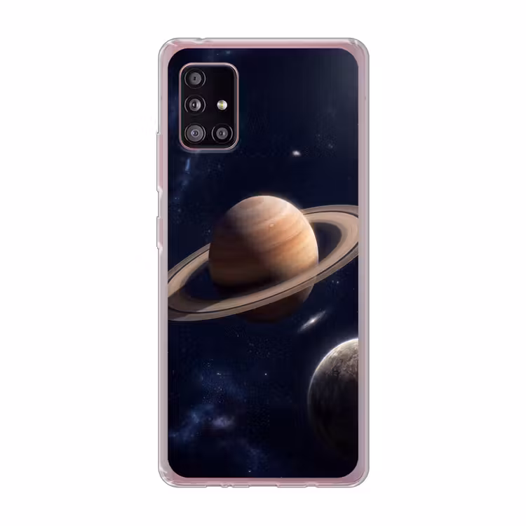Planeten - Saturnus - Ruimte Telefoonhoesje Samsung Galaxy A51 5G klein -3d