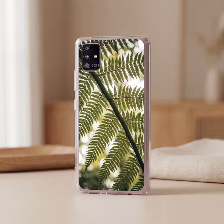 Plant - Blad - Natuur - Groen - Detail Telefoonhoesje Samsung Galaxy A51 5G klein -sfeer2