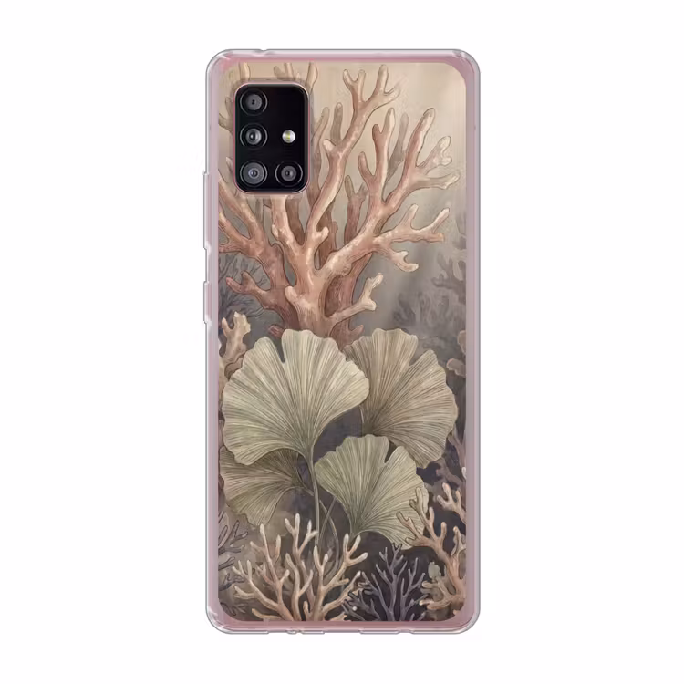 Plant - Bladeren - Zee - Illustratie - Groen Telefoonhoesje Samsung Galaxy A51 5G klein -3d