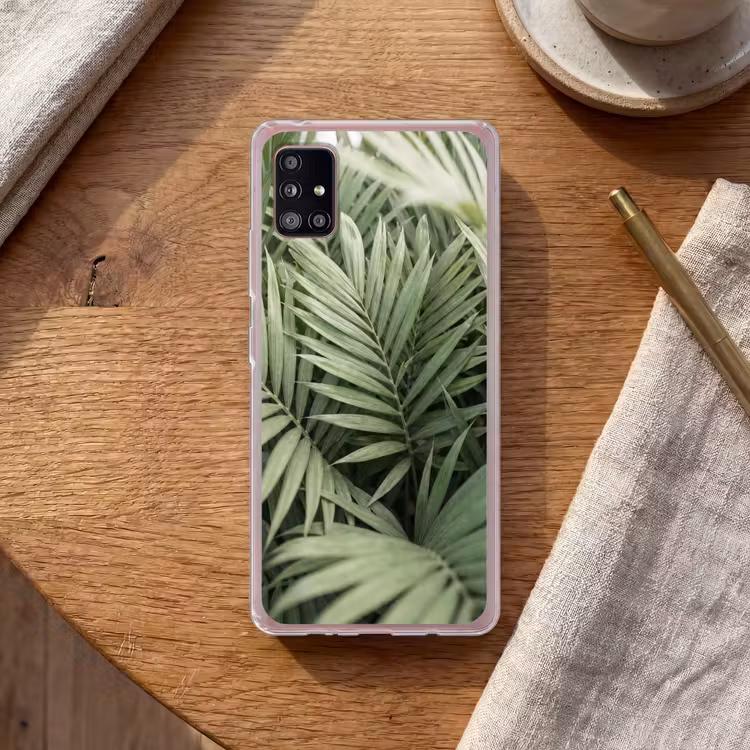 Plant - Palmbladeren - Natuur - Groen Telefoonhoesje Samsung Galaxy A51 5G klein -sfeer1